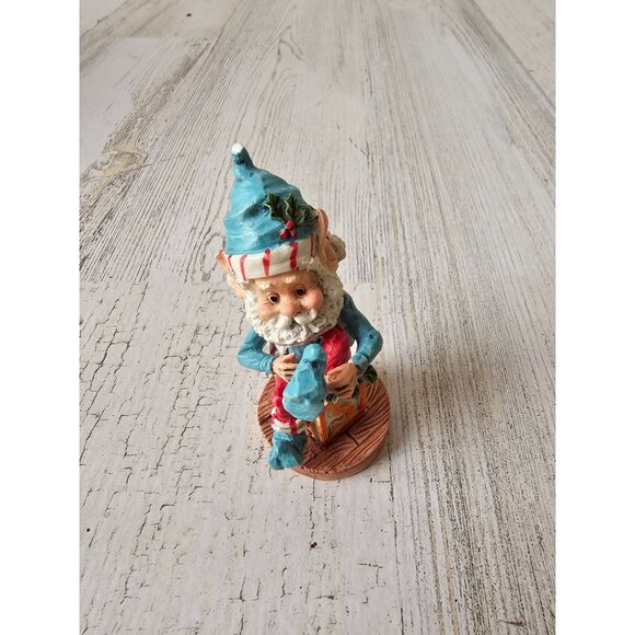 Enesco poopsie AS IS elf shoe black North Pole village figuring Xmas decor as is - Picture 1 of 8